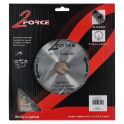 2-Force Toebehoren Elektrisch Gereedschap<Zaagblad Ø210 mm 30as 40T