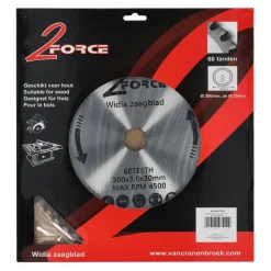 2-Force Toebehoren Elektrisch Gereedschap<Zaagblad Ø300 mm 30as 60T