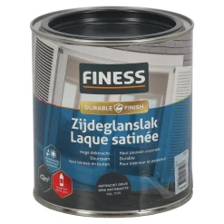 Finess Lakken<Zijdeglans antraciet 14203 750ml