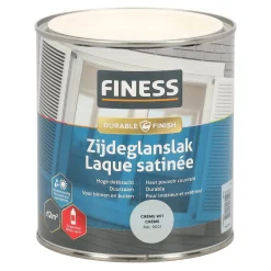 Finess Lakken<Zijdeglans crème wit 14204 750ml