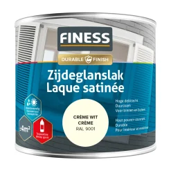 Finess Lakken<Zijdeglans crème wit 14204 250ml