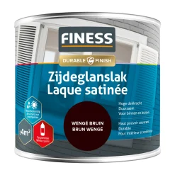 Finess Lakken<Zijdeglans wengé bruin 1449 250ml