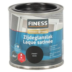 Finess Lakken<Zijdeglans zwart 1428 250ml