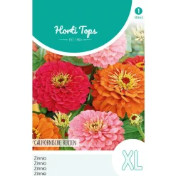 Horti Tops Moestuin<Zinnia Californische reuzen mix