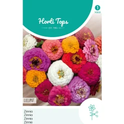Horti Tops Moestuin<Zinnia Liliput mix