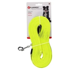 Flamingo Hondenriem<Zoeklijn Xeno 20mm x 10m fluo geel